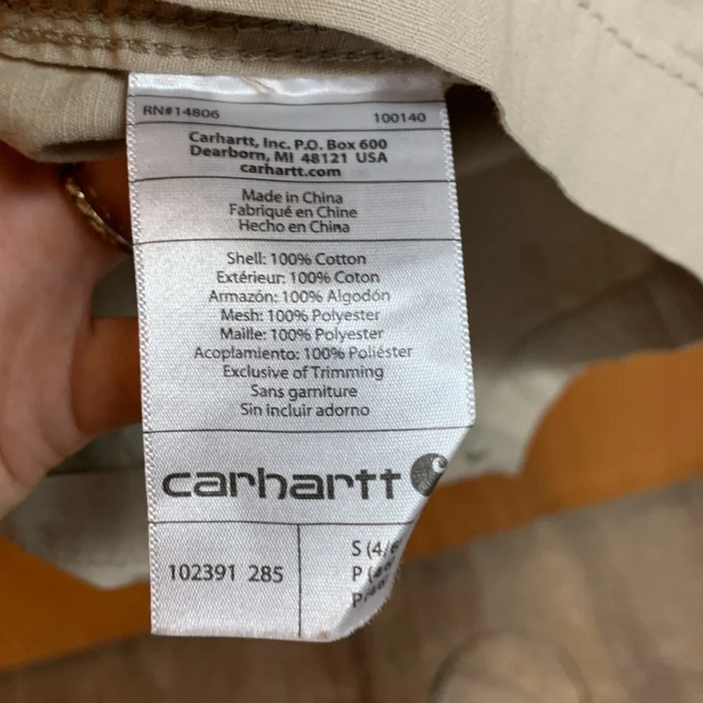 Carhartt El‎ Paso Utility Jacket Full Zip Tan Women's Size Small - Picture 5 of 9